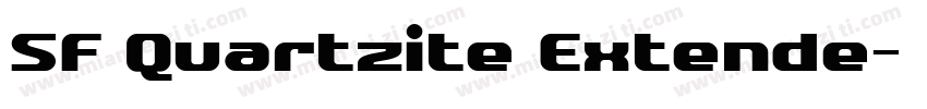 SF Quartzite Extende字体转换
